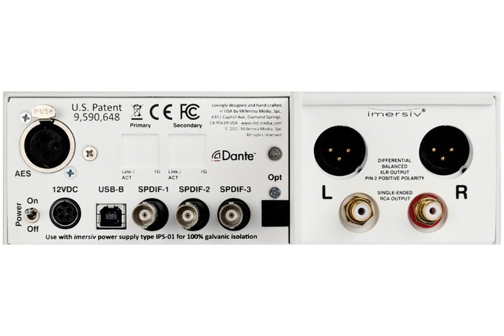 Imersiv D-1 Multi-Path HDR-A D/A Converter - Black