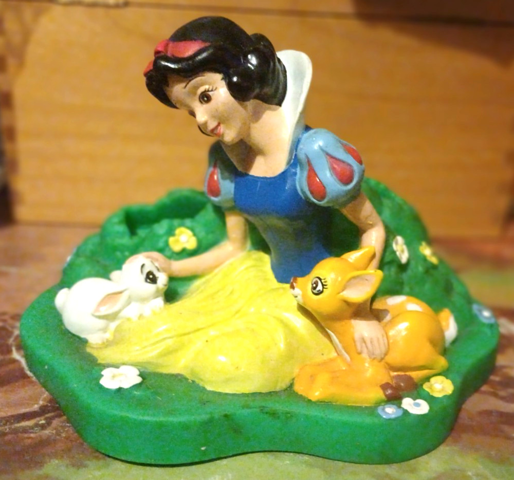 Vintage Snow White plastic play set with Rabbit & Deer