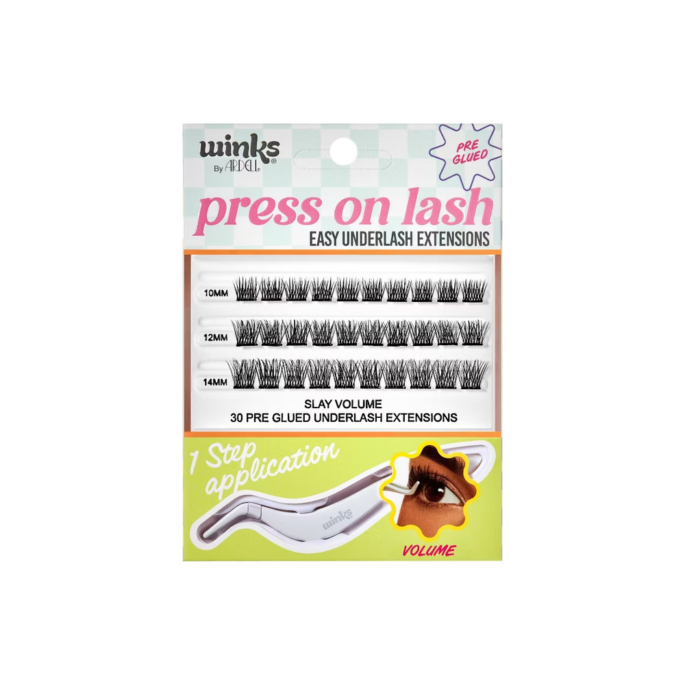 Ardell Winks Press-On Volume and Applicator False Eyelashes - 31ct