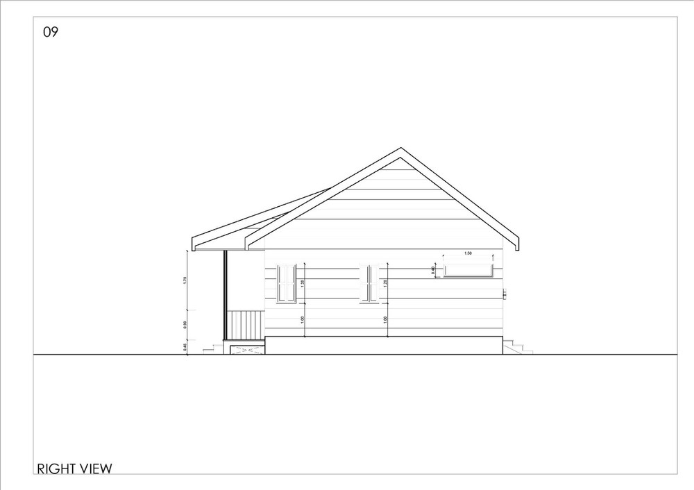 CABIN HOUSE PLAN (23ft x 19,5ft)(6m x 7m) (Copy A3 Size)