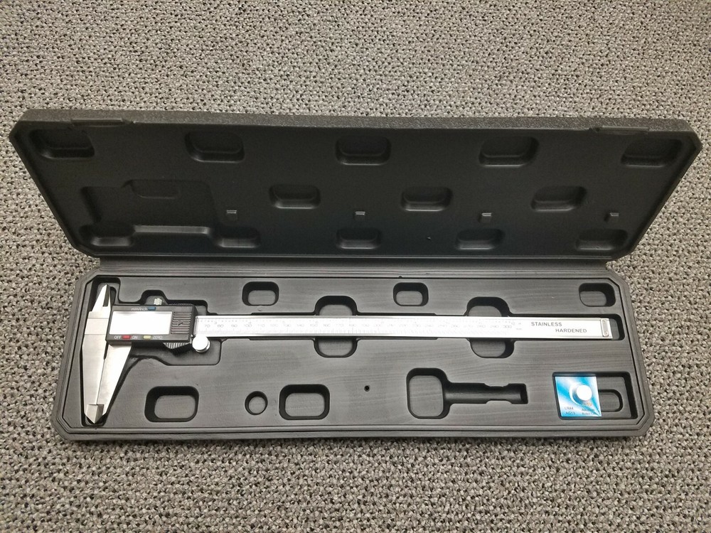 12" Inch 300mm Electronic Digital Vernier Caliper Micrometer Large LCD Display