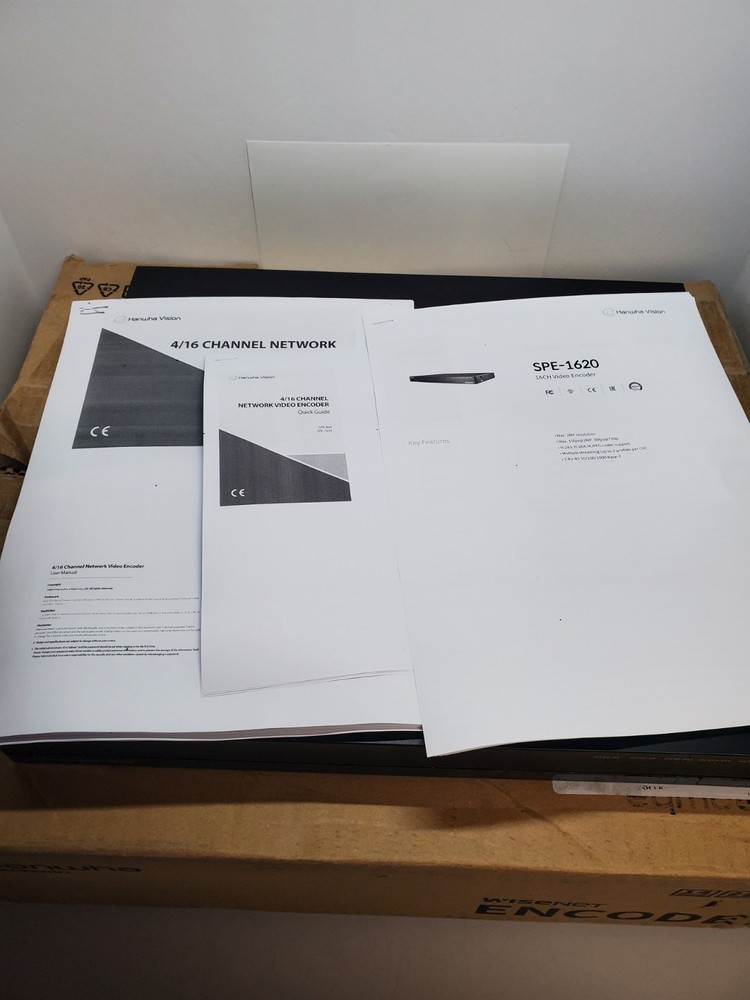 Hanwha Techwin WiseNet SPE-1620 16-Channel 2MP Network Security Video Encoder