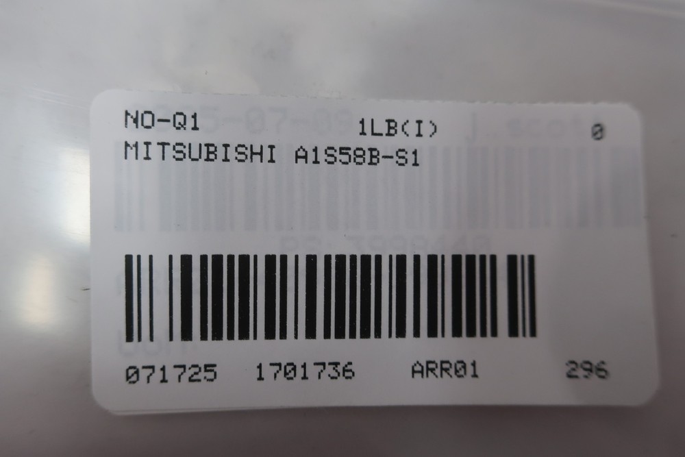 Mitsubishi A1S58B-S1 Base Unit Module 7 I/o