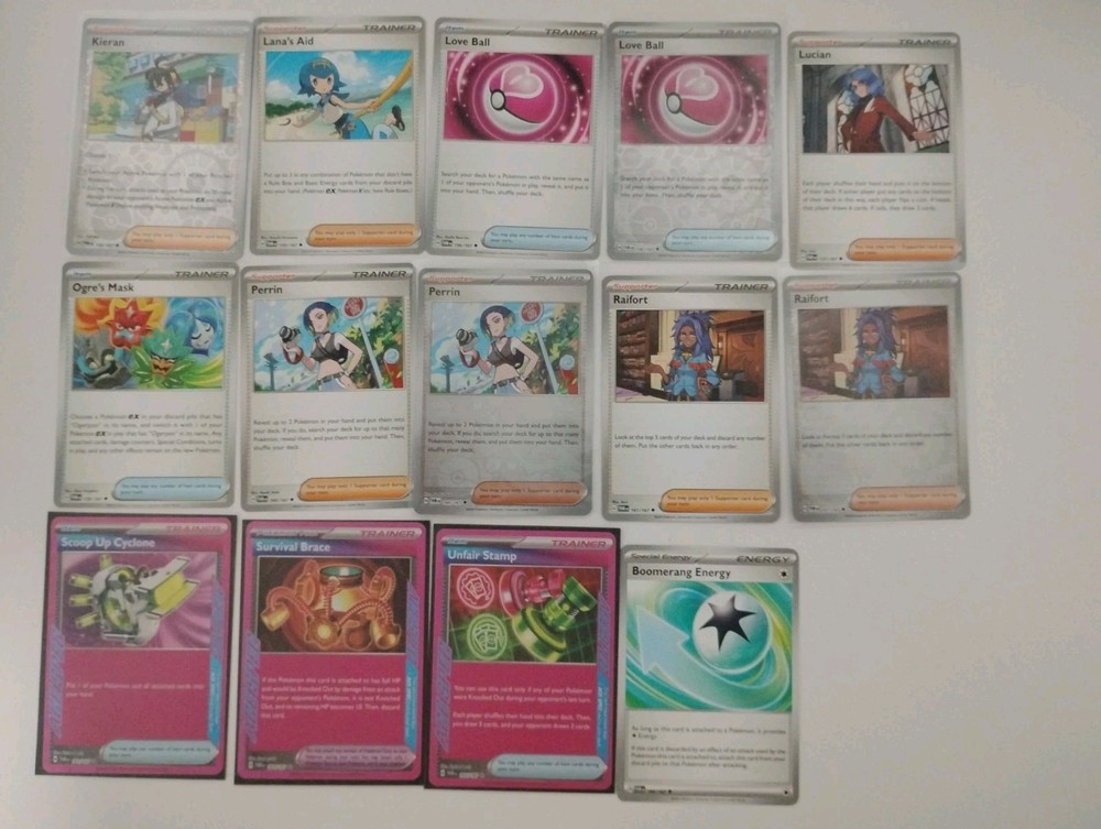 POKÉMON TCG Twilight Masquerade Partial Base Set + Reverse-holos + Ex + 4 FA