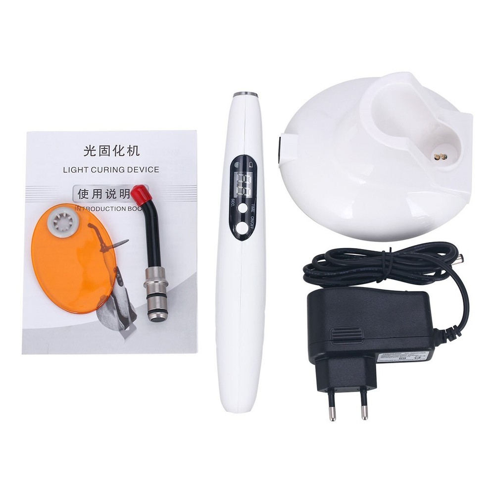 Dental Cordless LED Curing Light Lamp High Wireless Curing Lamp 8 Time setting