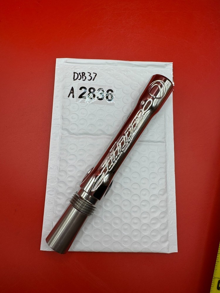 Dye SS Angel Threaded .688 Paintball Barrel Back - Silver