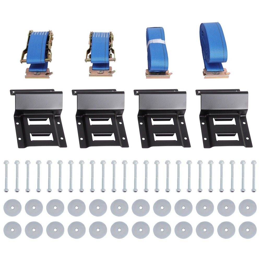 Wheel Chock Tie-Down Strap Kit 1500Lb Weight