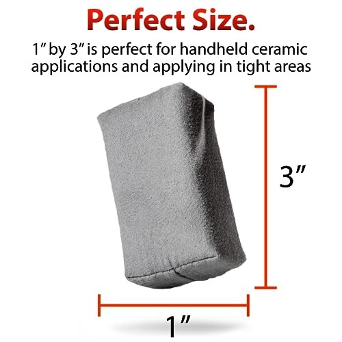 Suede Applicator (2 Pack) - Car Detailing Sponge, Use with Ceramic Spray,
