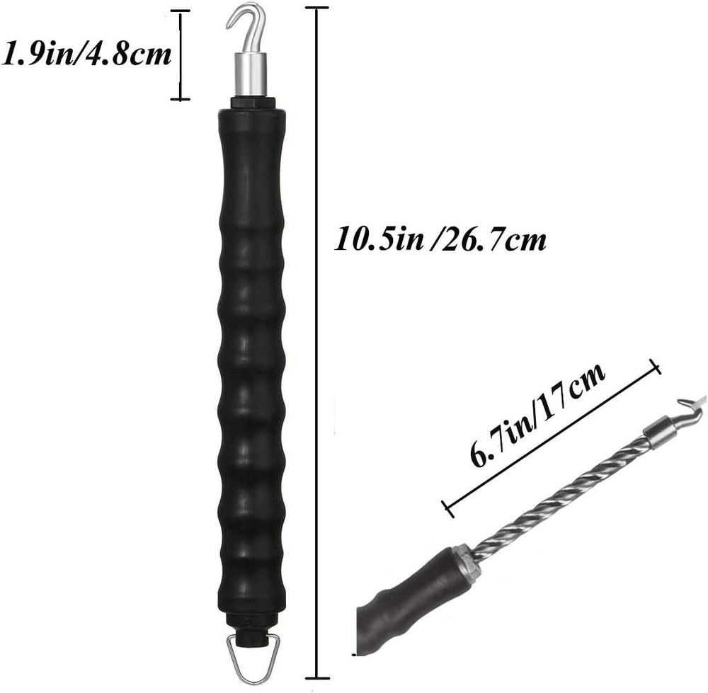 Compact 2 Pcs Rebar Tie Tool - Semi-Automatic Wire Twister for Easy Use