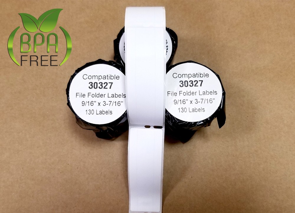 File Folder Labels 8 Rolls 130 per roll Compatible w/ Dymo® Printers 30327