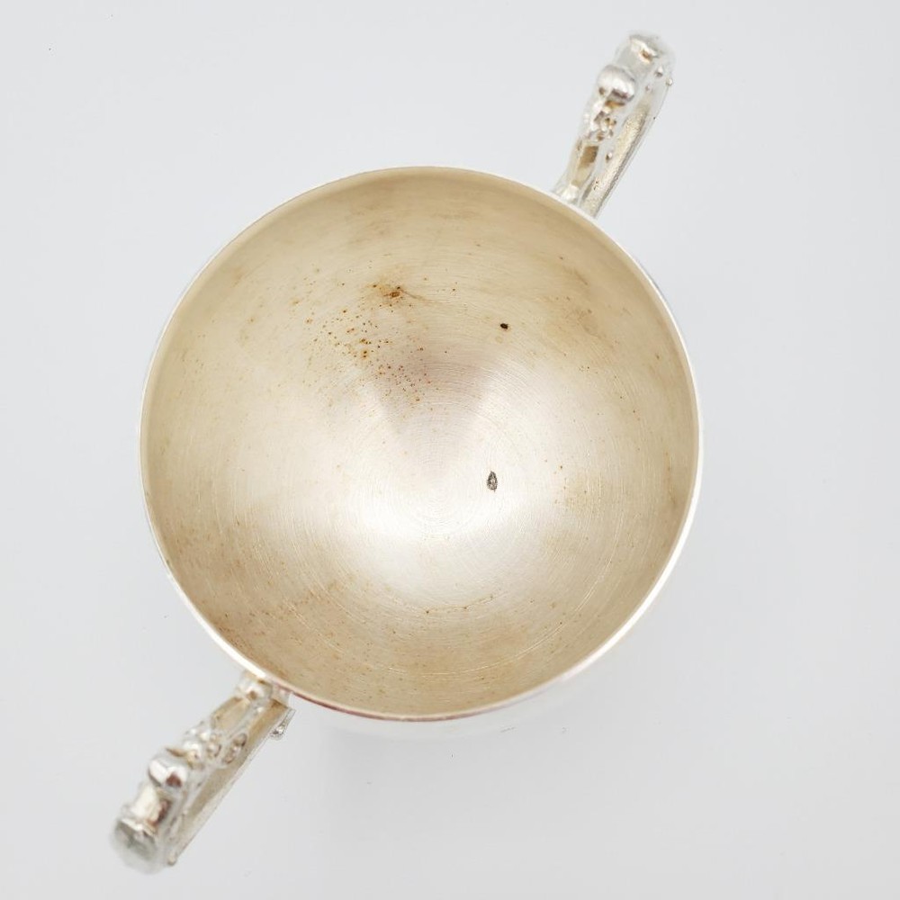 Floral Leonard Silver Plated Sugar Bowl