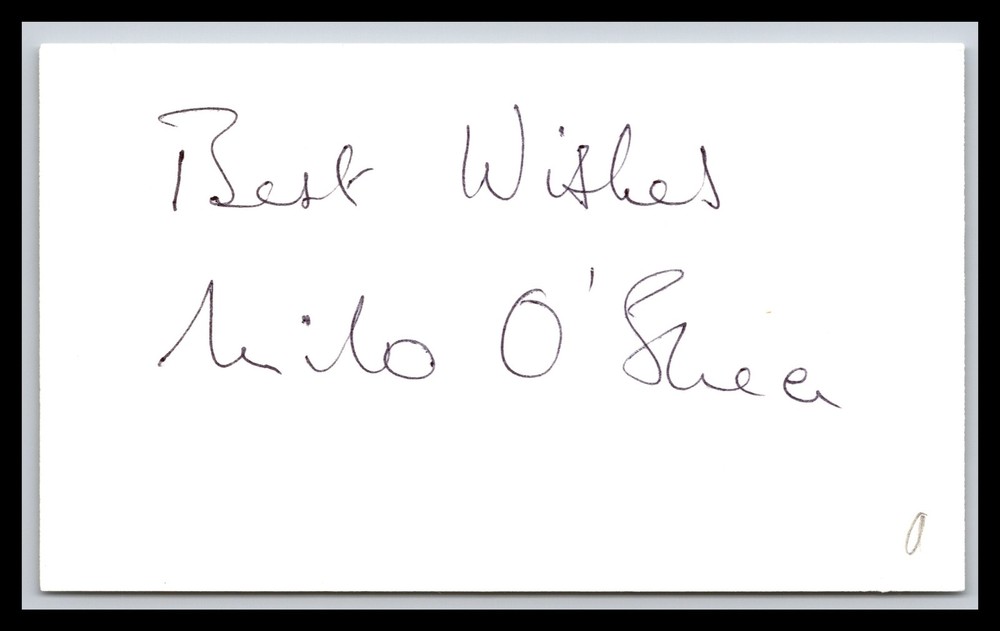 Milo O Shea - Actor - 3x5 Card - Signed / Autograph (a)