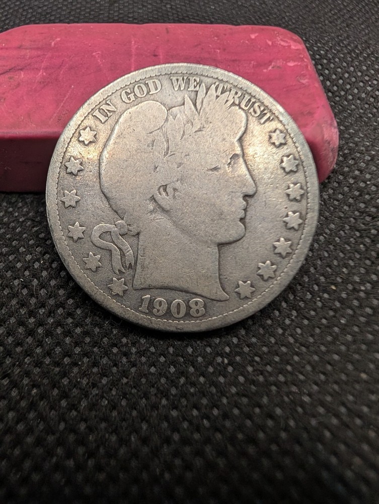 1908-O US BARBER HALF DOLLAR