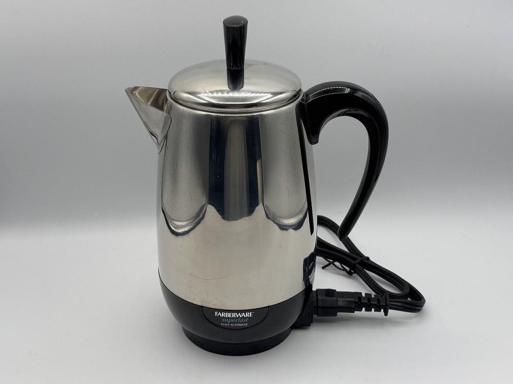 Farberware Superfast 8 Cup Electric Coffee Percolator Model Fully Automatic Test