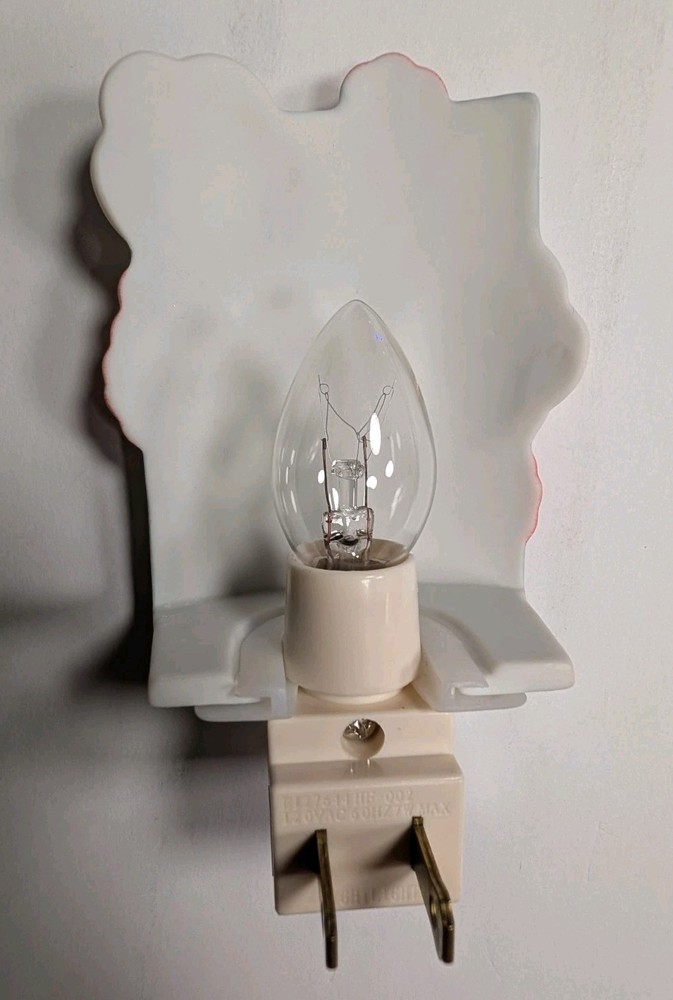 Ceramic Floral Night Light Flowers