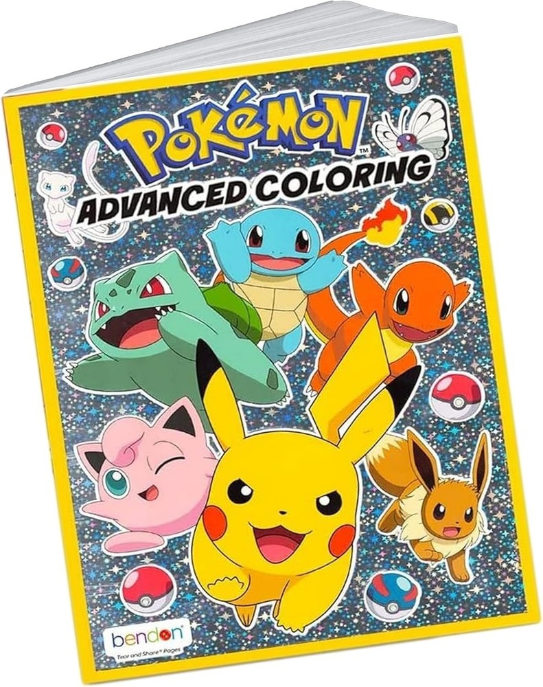 Pokemon Advanced Coloring and Stickers Activity Set Advanced/Kids/gift
