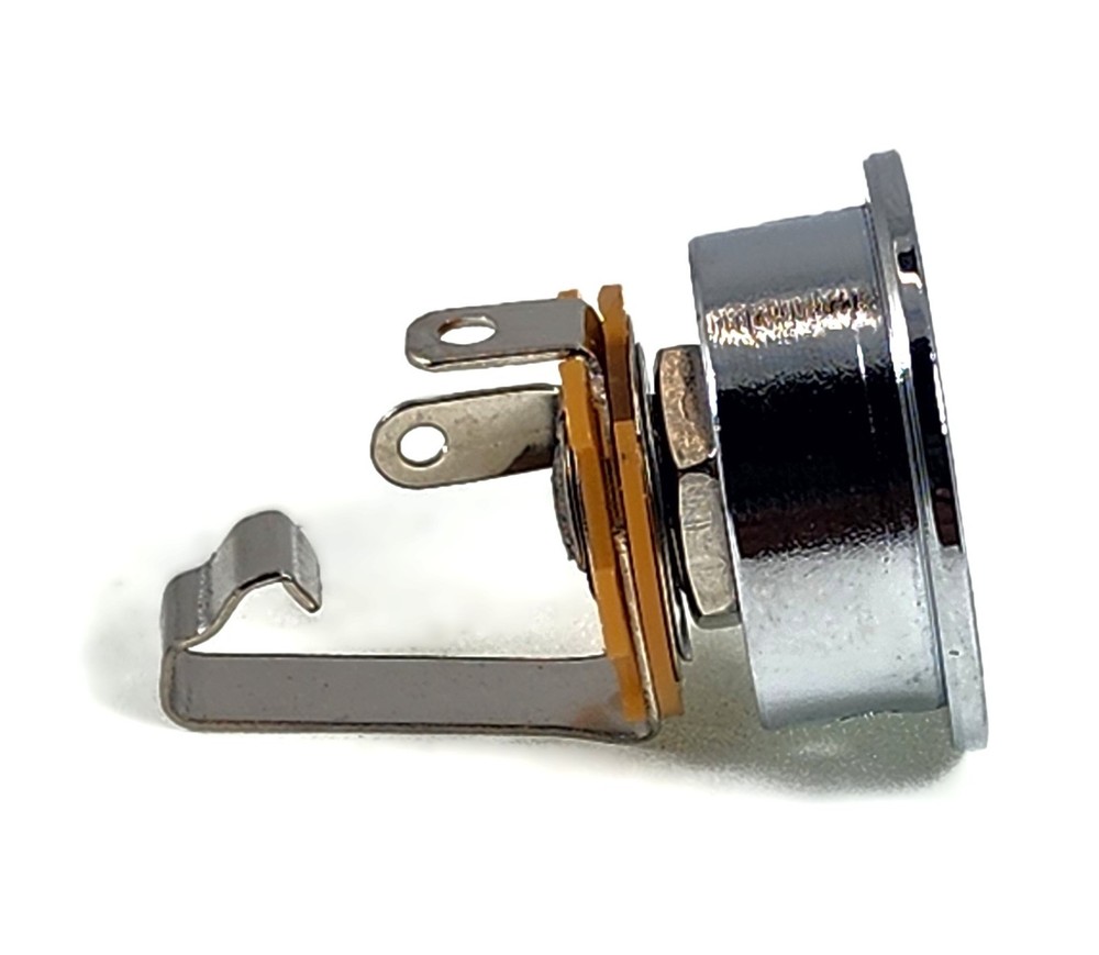 Chrome Modern Tele Jack Socket w/ Jack & Screws