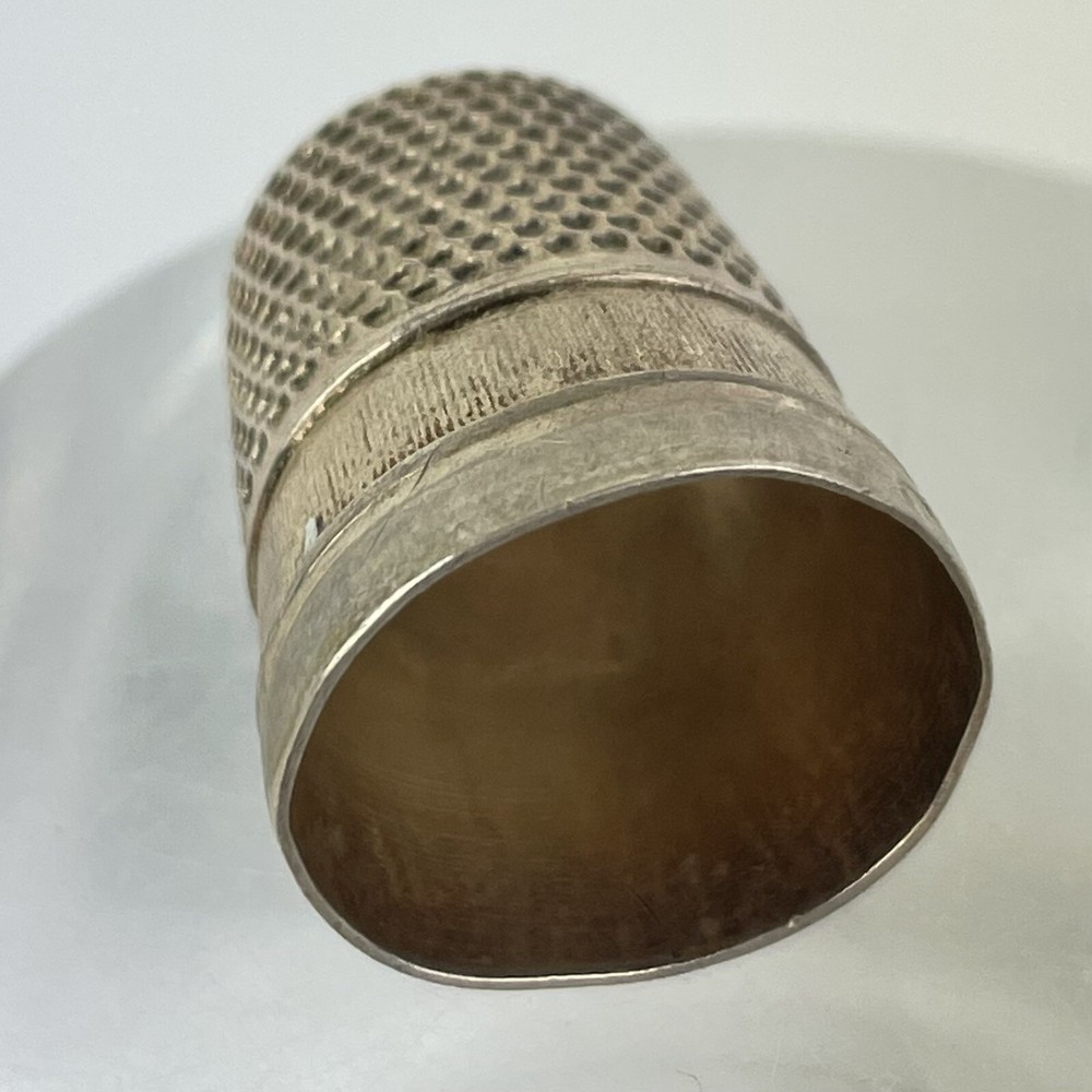 Antique Solid Silver Thimble Size 8 Probably Charles Horner C1910 2cm 4.1g