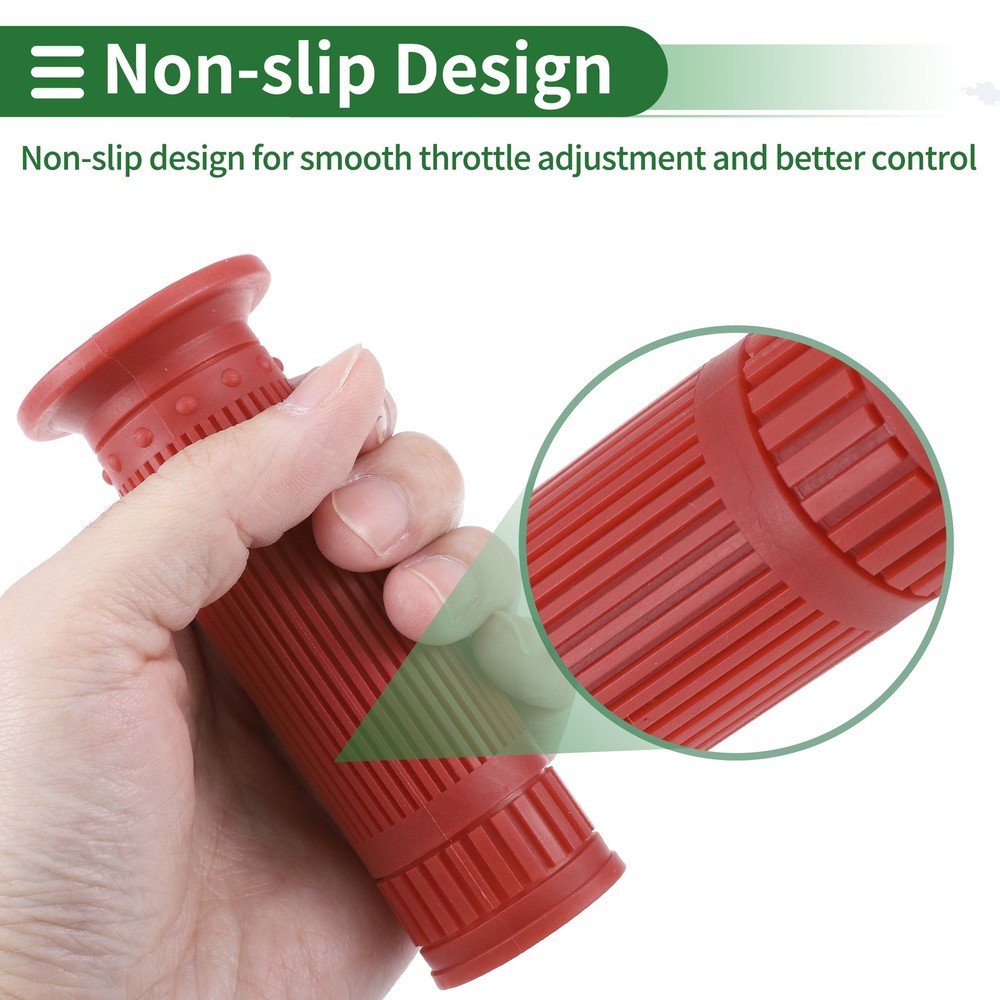 1" 25mm Motorcycle Knobs Handlebar Cover TPU Knobs Dark Red