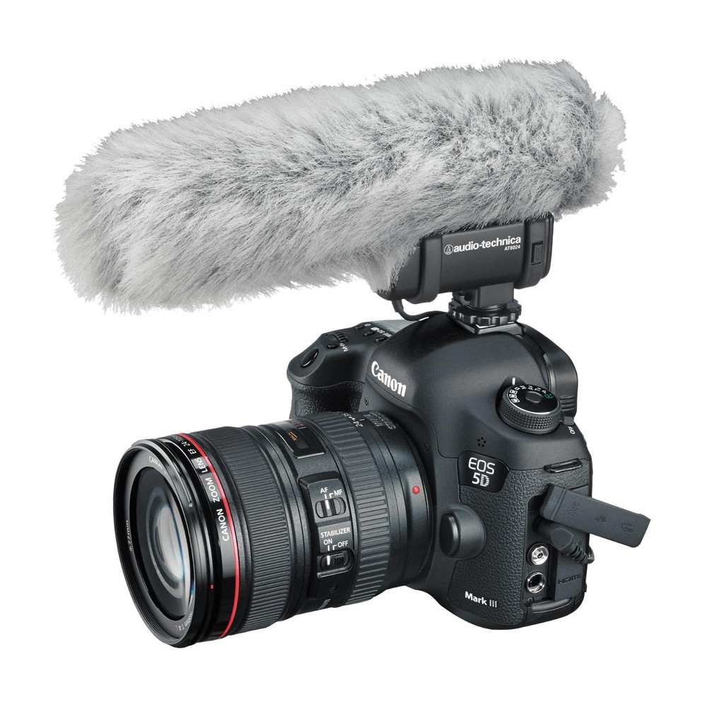 Audio-Technica AT8024 Stereo/Mono Camera-Mount Microphone