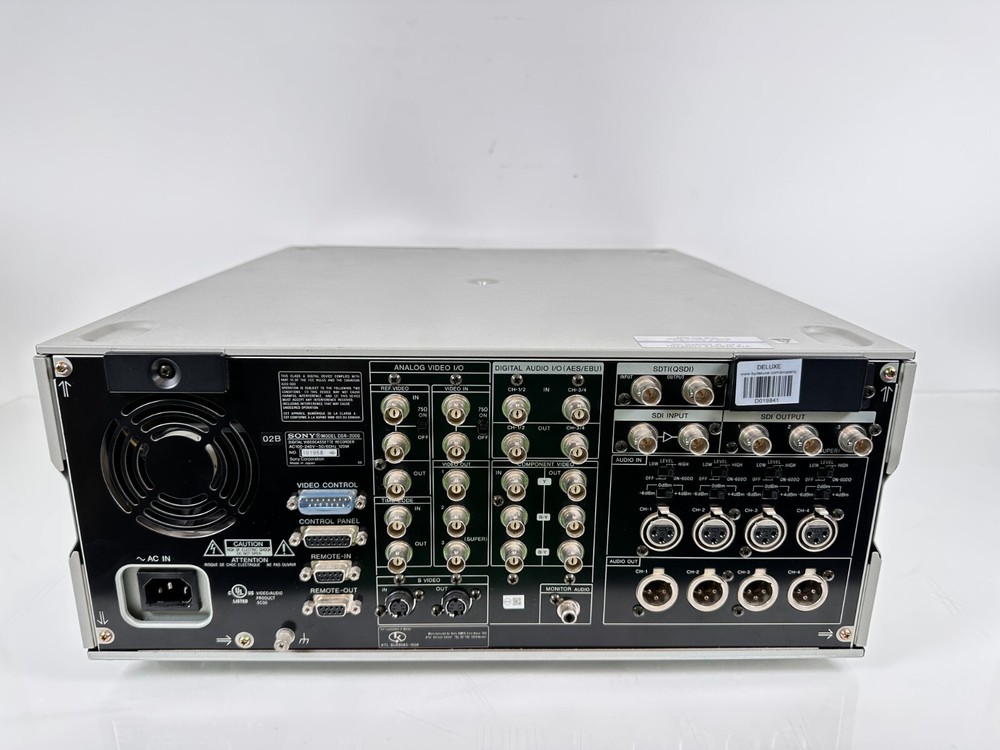 Sony DSR-2000 Digital Video Cassette Recorder
