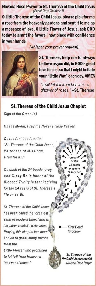 St Therese cord chaplet