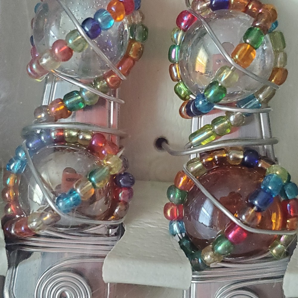 Wild Eyes Designs Serving Fork & Spoon Handcrafted Tableware Decorative Bohemian
