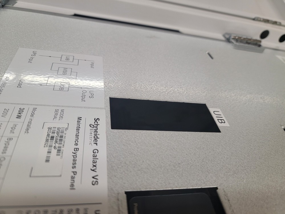 New, Schneider Electric, GVSBPSU60G-WP, GALAXY VS MAINTENANCE BYPASS PANEL
