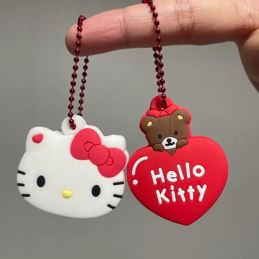 Kitty Key Cover Keychain Set