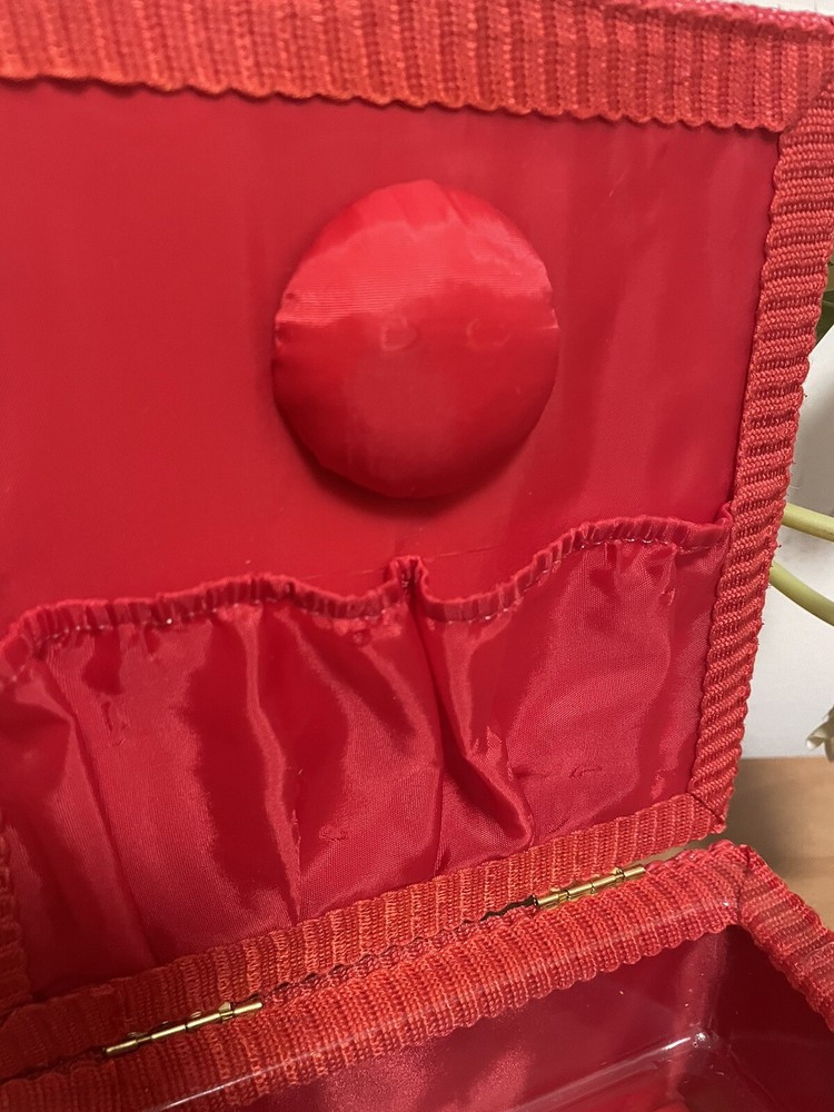 Vintage Sewing Box With Plastic Tray. Excellent Condition.