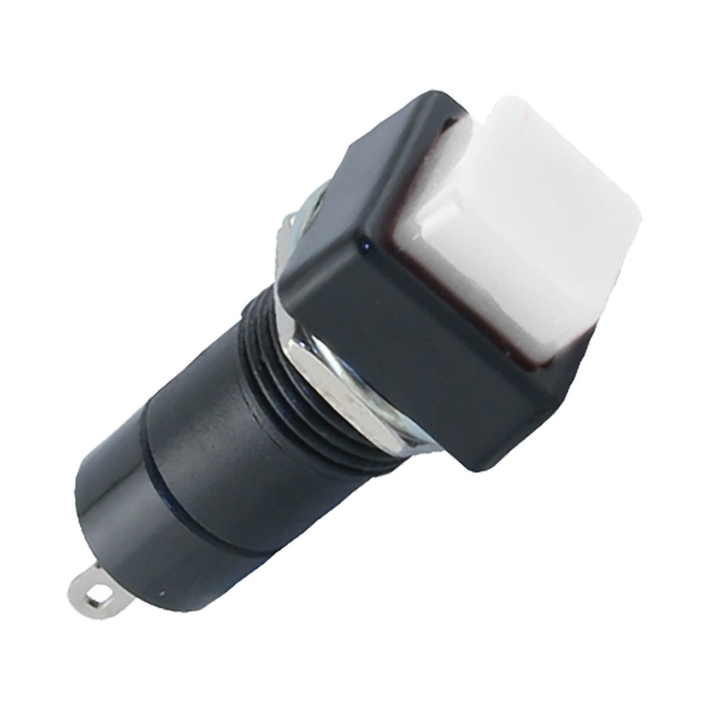 Pushbutton Square Miniature - Black Bezel - 49-0578
