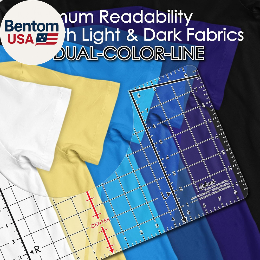(Upgraded - XL Size) Tshirt Ruler Guide Vinyl Alignment - Shirt Measurement Tool