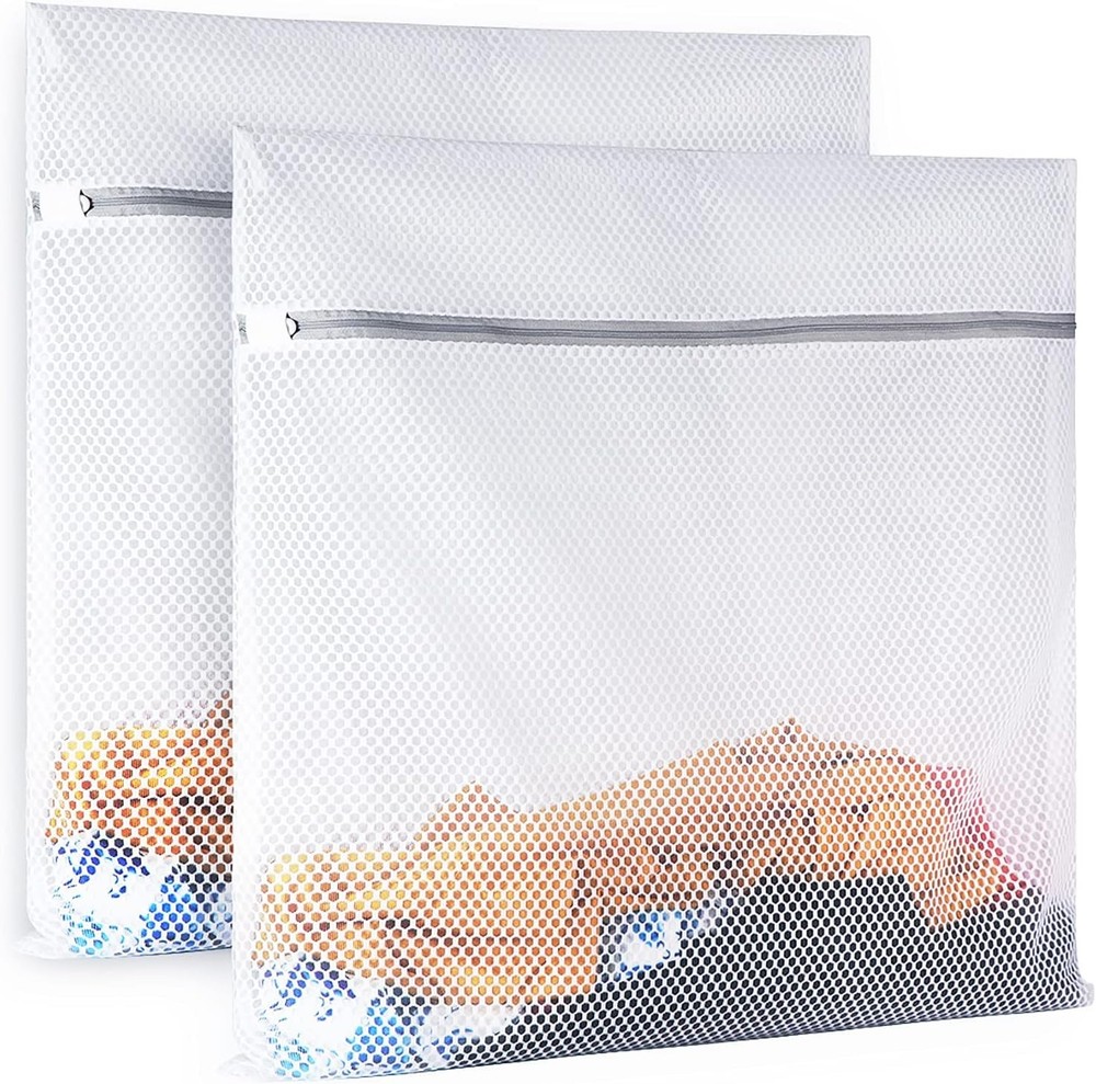 2 XX-Lar eyb Mesh Laundry Bag Delicates Durable for Washing