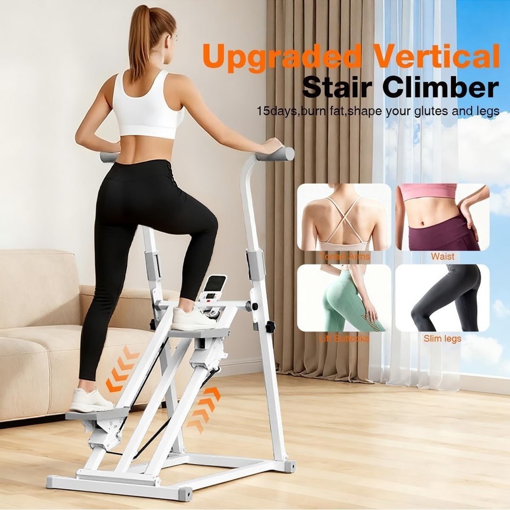 Foldable Stair Stepper Machine with Handles