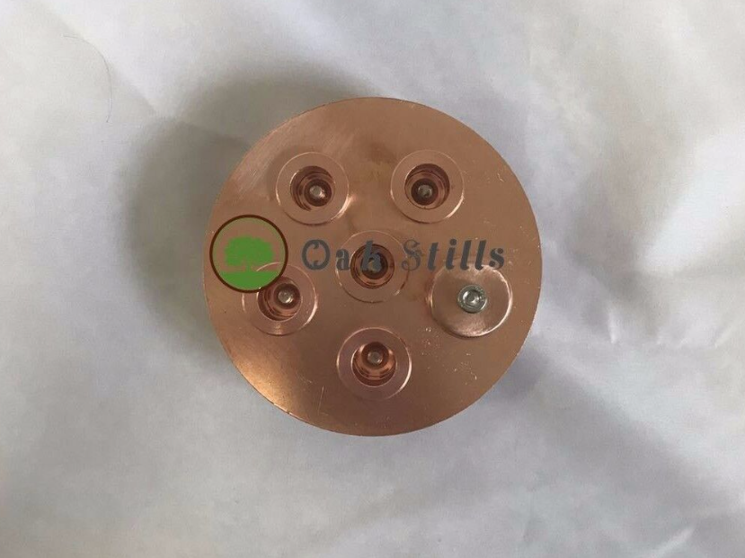 4" Stainless/ Copper Tri Clamp Alcohol Distiller Reflux Bubble Column Section