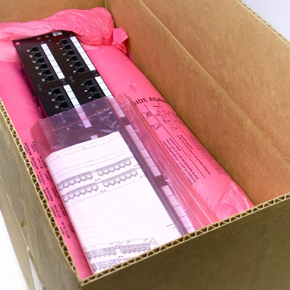 ADC RJ-45 Coupler Patch Feed-through Panel 48 Ports ADCPP48505 Cat 5e RJ-RJ NEW