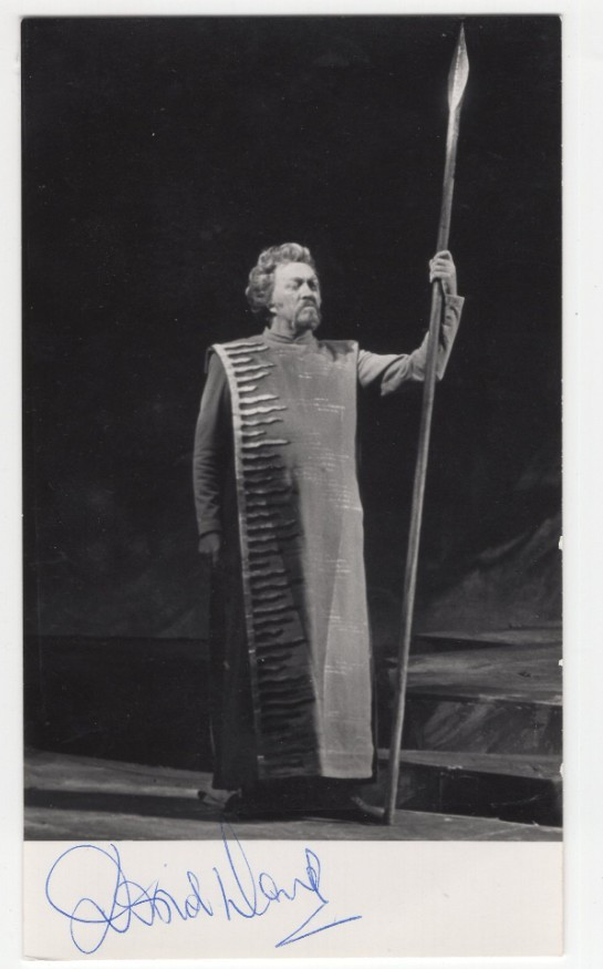 David Ward Signed Photo / Autographed Opera Singer