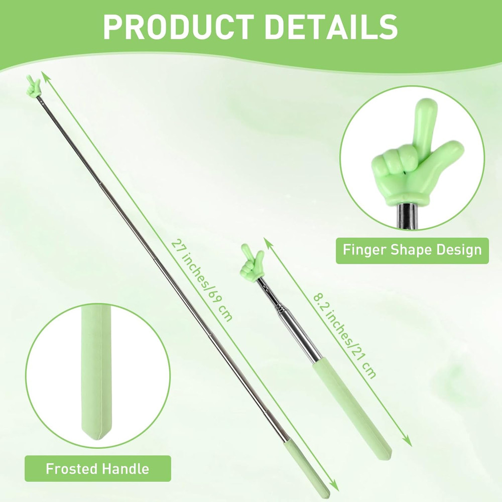 6PCS Pointer Finger Stick, Extendable Colorful Finger Pointer Stick, Mini Retrac
