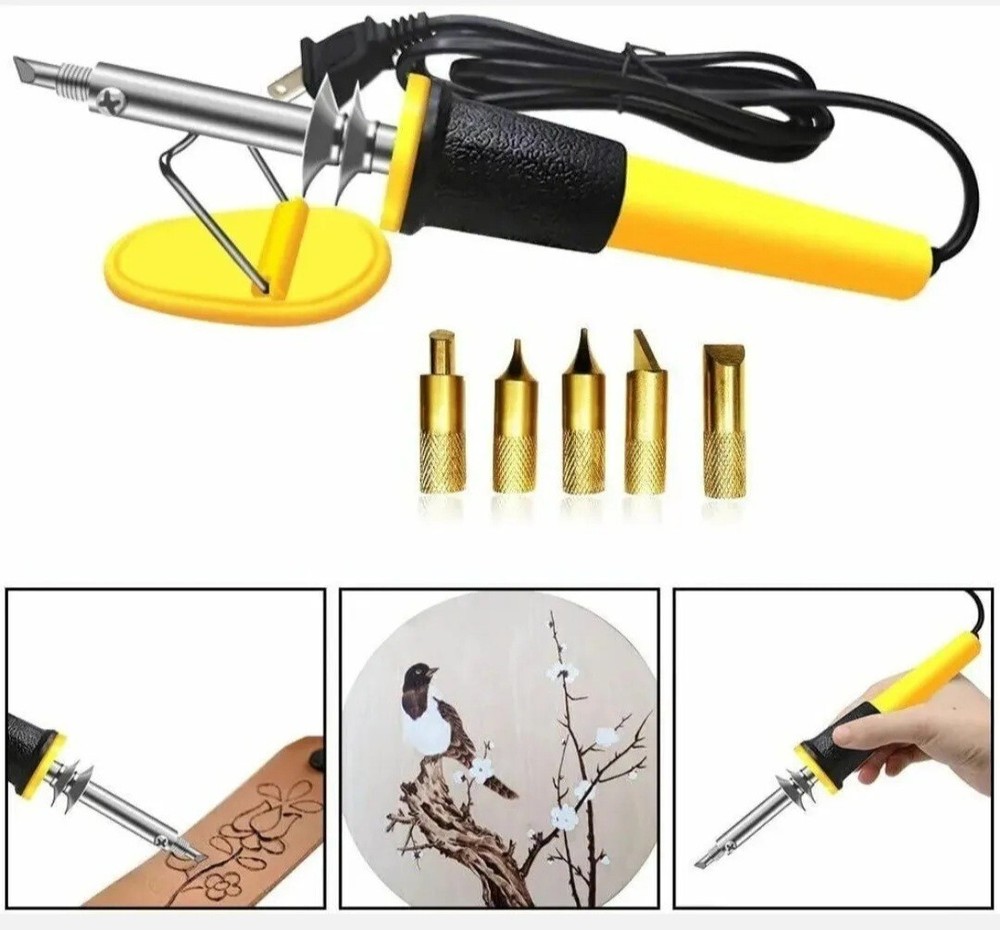 Leather Working Tool Kits Carving Stamp For Beginner With Leather Burning Tools