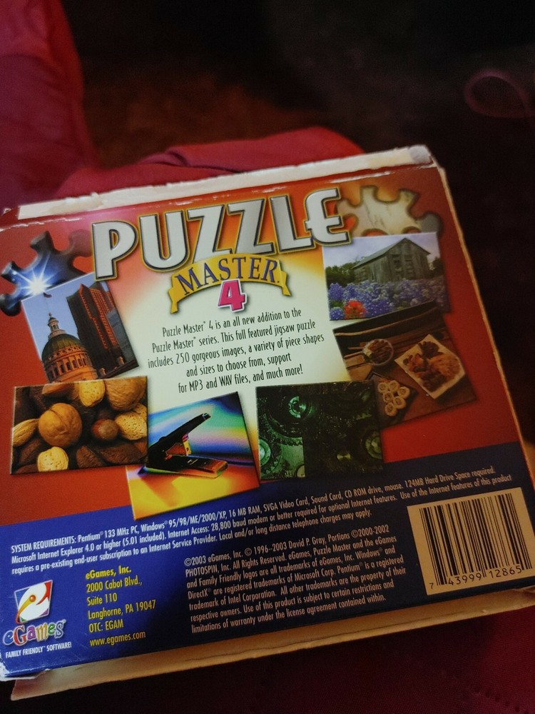 eGames PC Puzzle Master 4. 250 Puzzles