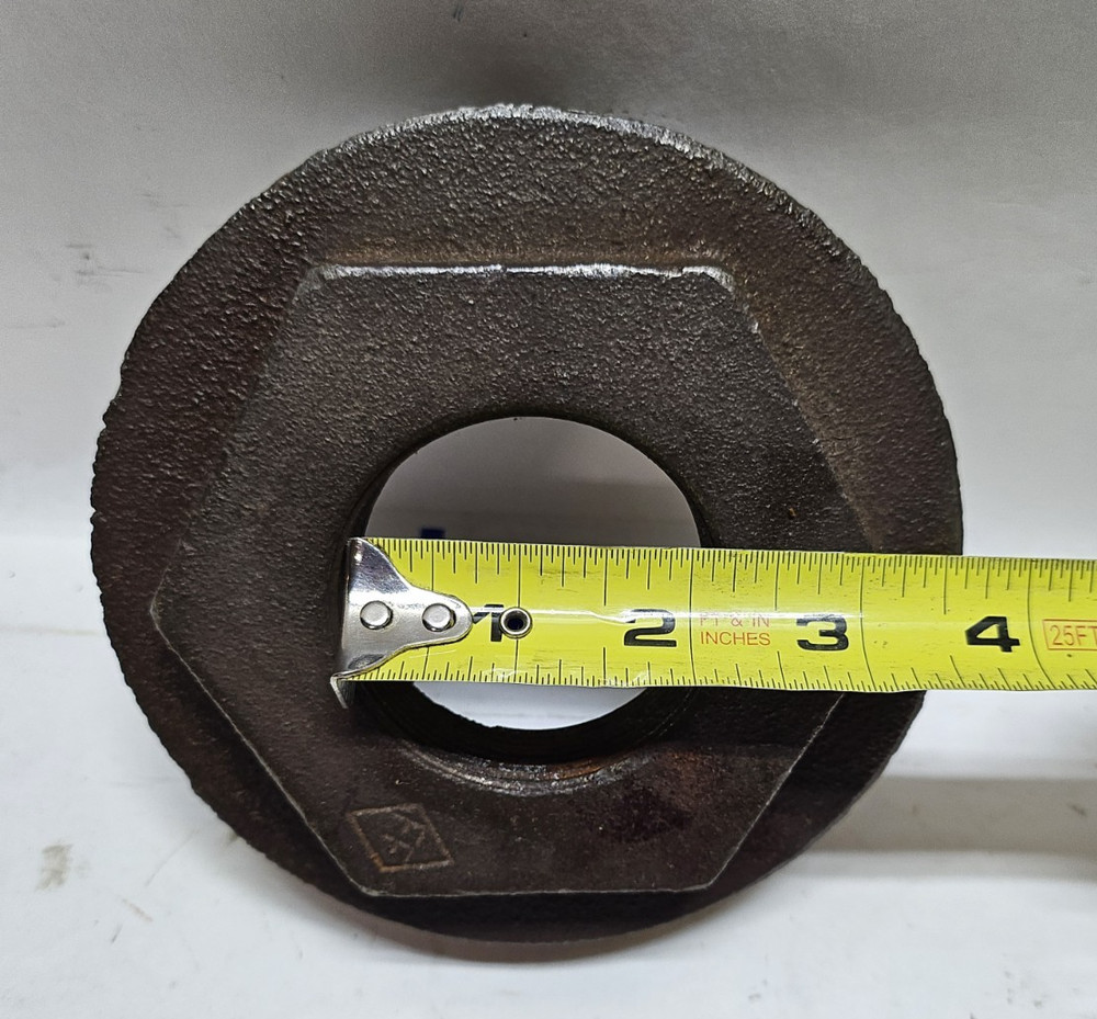 Black Malleable Threaded Reducing Hex Bushing 5 x 2"