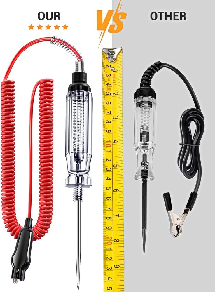 6-24V Automotive Light with Extended Cody & Spring Probe for Easy Testing