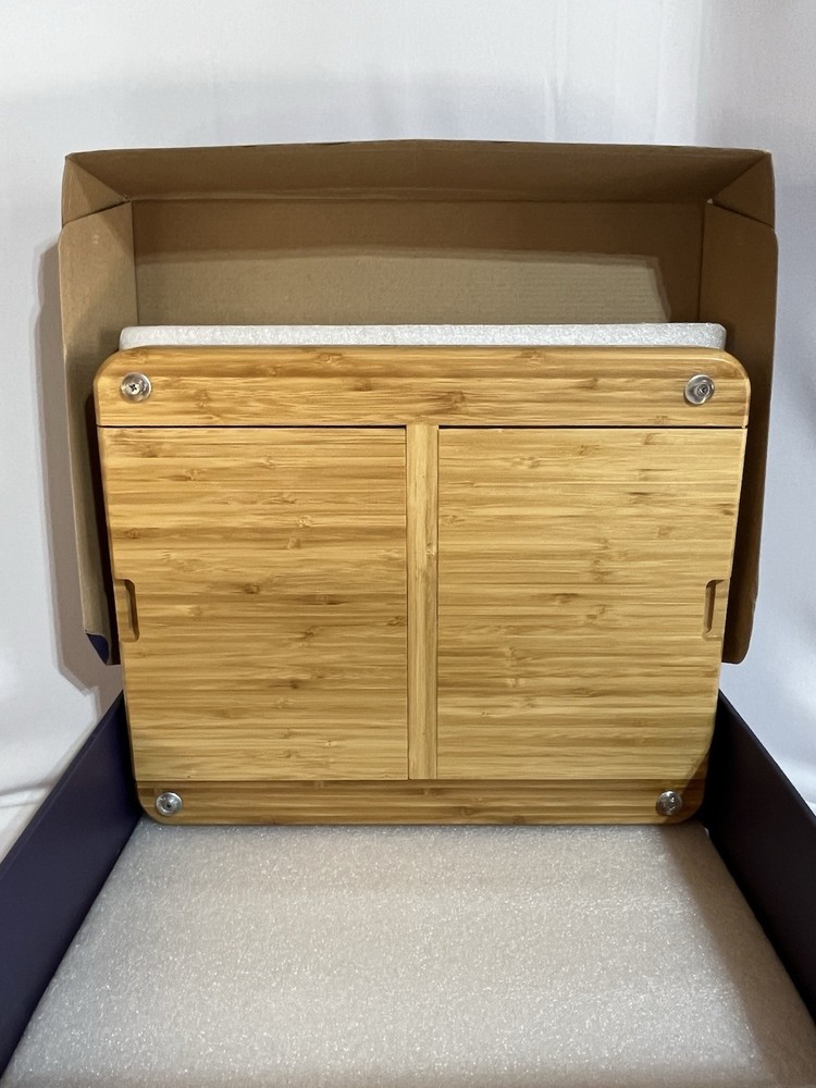 Stedware Premier Collection Bamboo Cheese Board & Tray Set New in Box