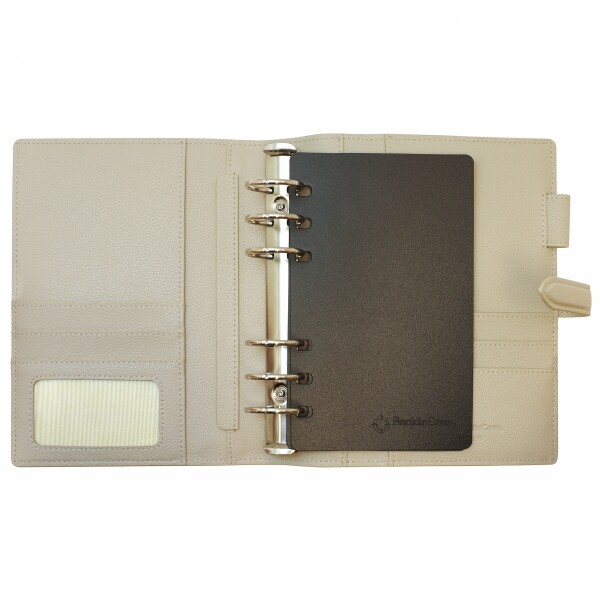 Franklin Planner Compact size Light grayish binder Split Leather Bible Size