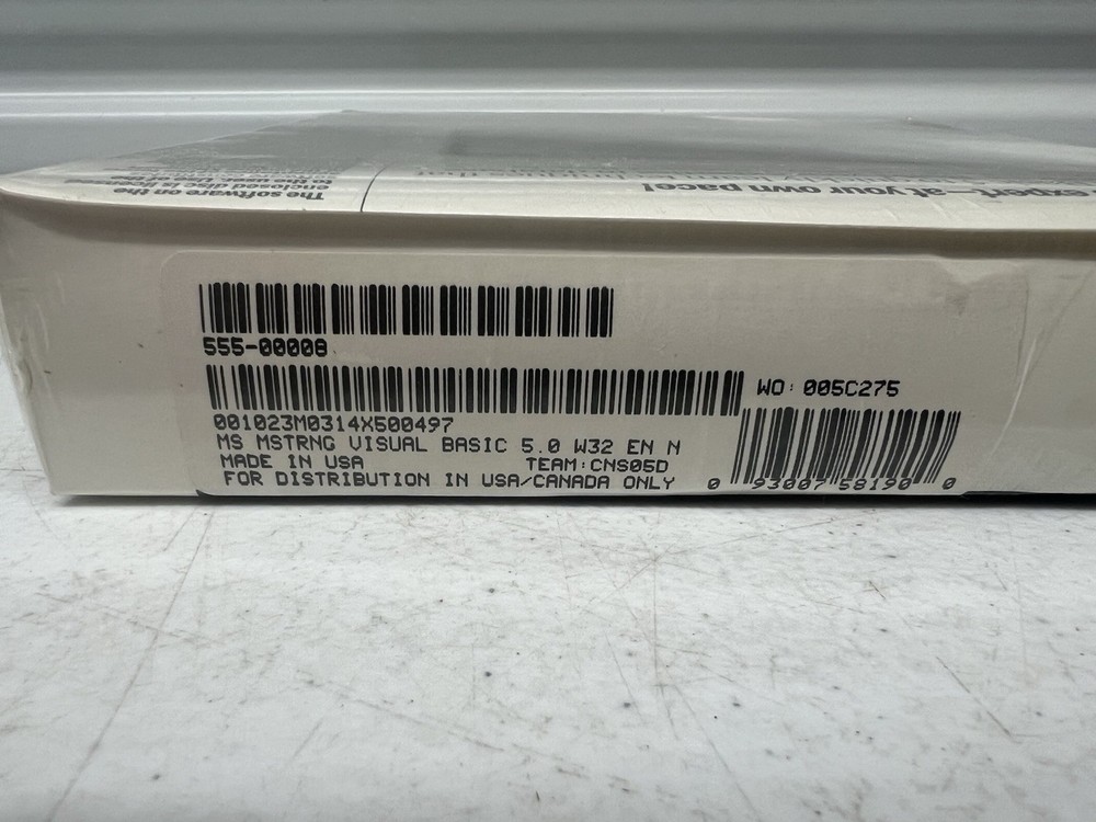 Mastering Microsoft Visual Basic 5 CD-ROM (1997) — Sealed, New in Box