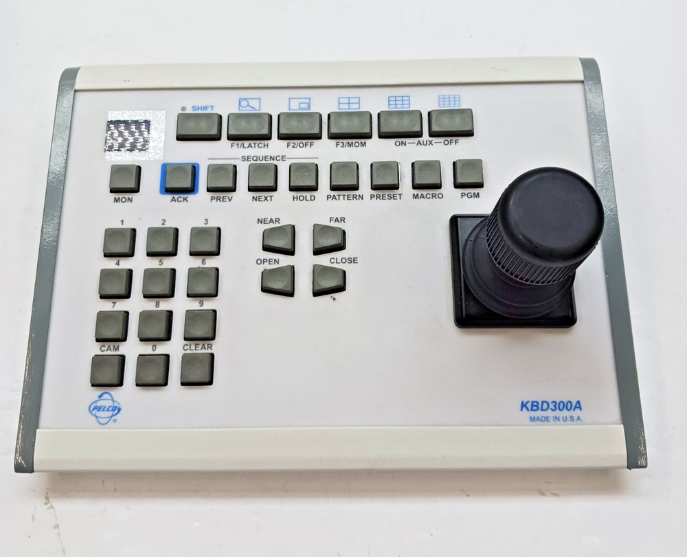 PELCO KBD 300A Camera Controller Untested/ Sold For Parts AS IS