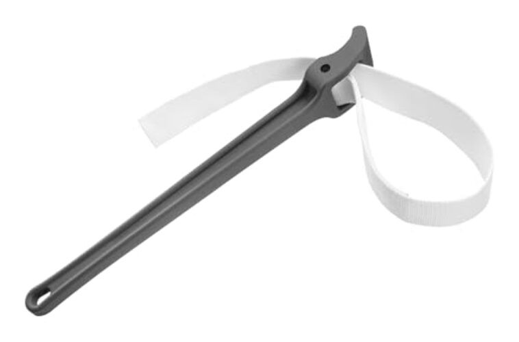 Strap Wrench, 18" Handle Adjustable Strap Plumbing Wrench, Nylon Strap Pipe