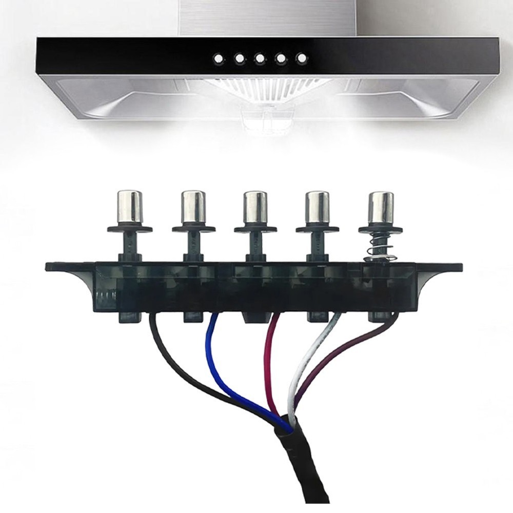 Kitchen Range Hood Switch Button with 5 Functions for Safety and Control