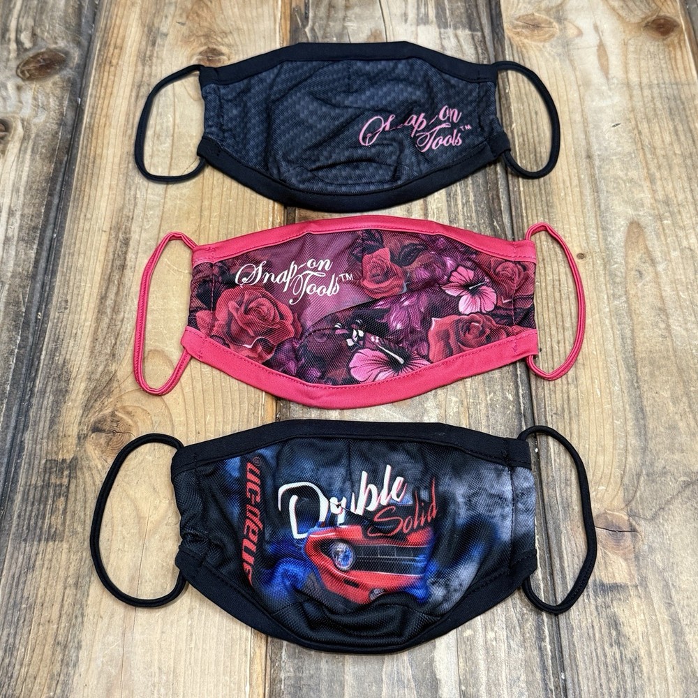 SNAP ON TOOLS CHOKO BRAND COURTESY PROTECTIVE FACE MASK 3 PACK BUNDLE