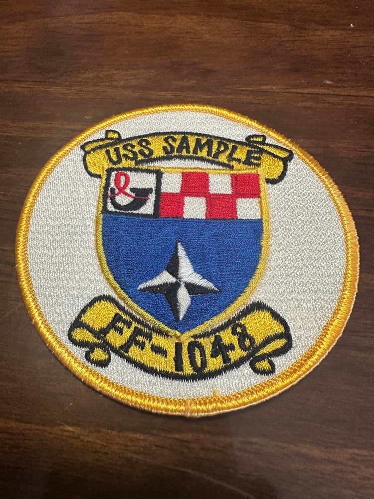 Vintage US Navy USS Sample FF-1048 Ship Patch